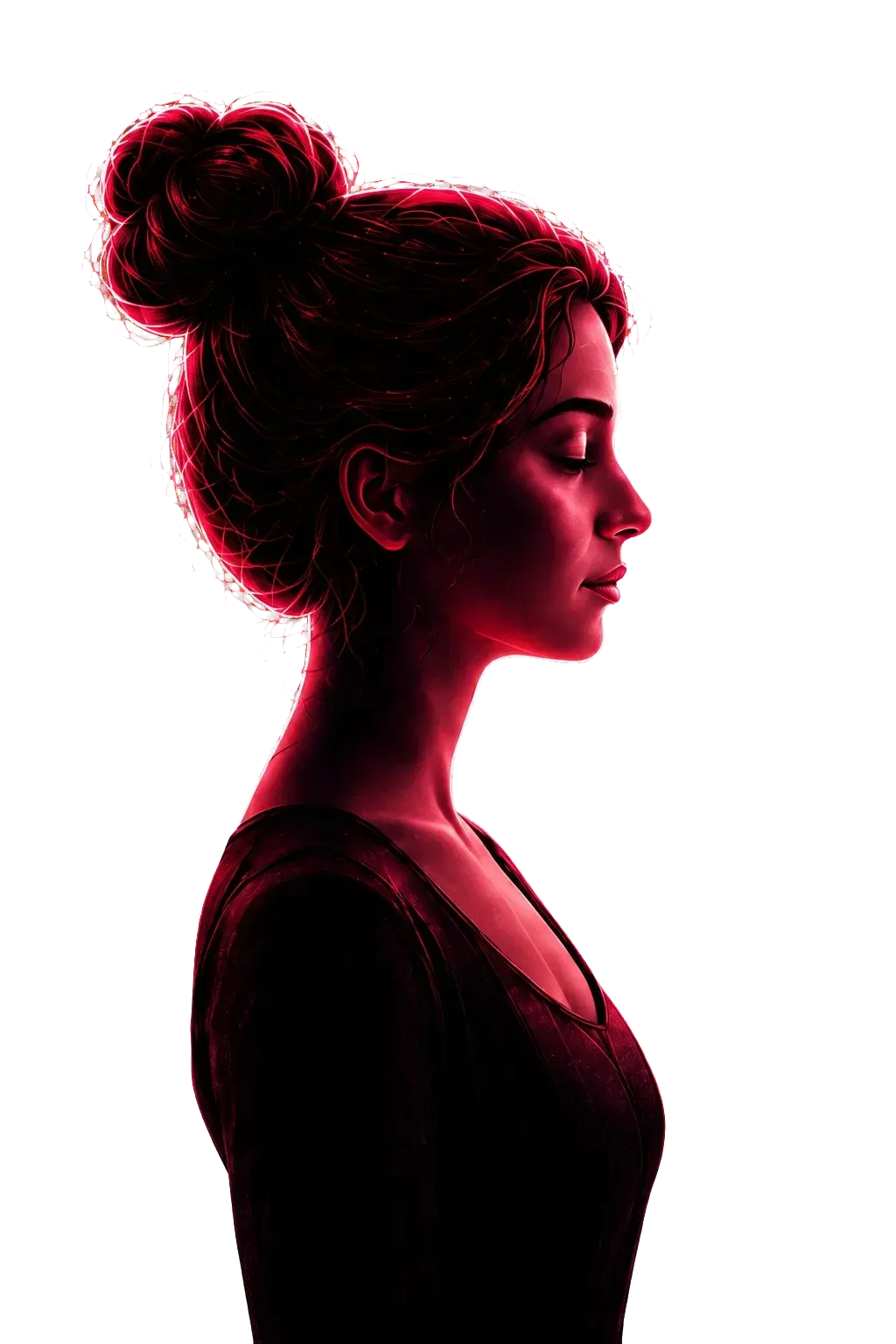 Woman in profile